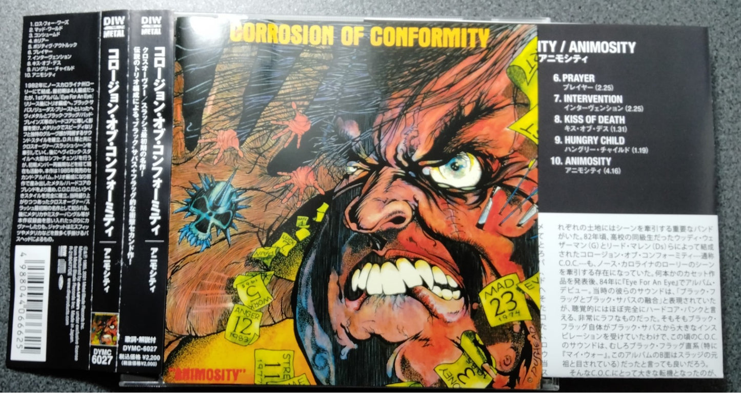 ★CORROSION OF CONFORMITY / Animosity【A,国内盤,中古,DYMC-6027】