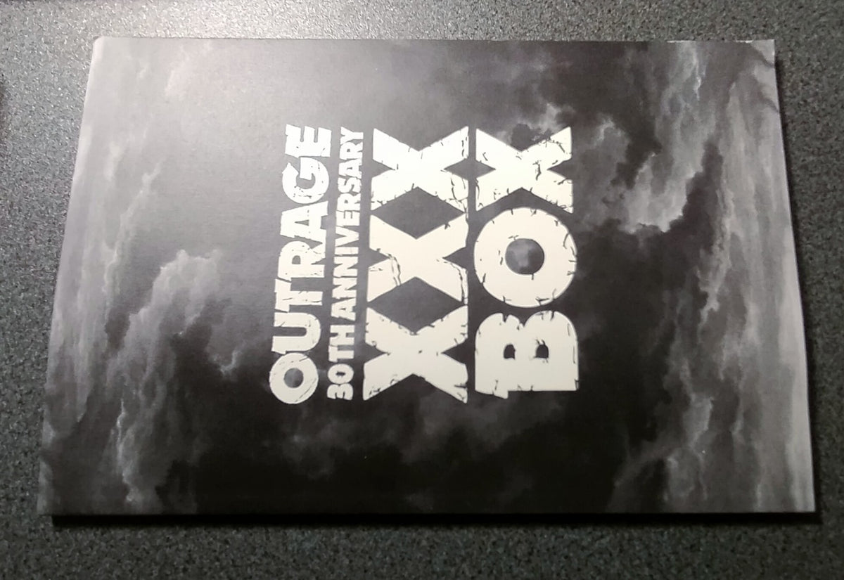 ★OUTRAGE / XXX Box - 30th Anniversary【CDは1も2も盤質:B、DVDは盤質:A,国内盤,分厚いトールサイズ中古,UICN-9031】