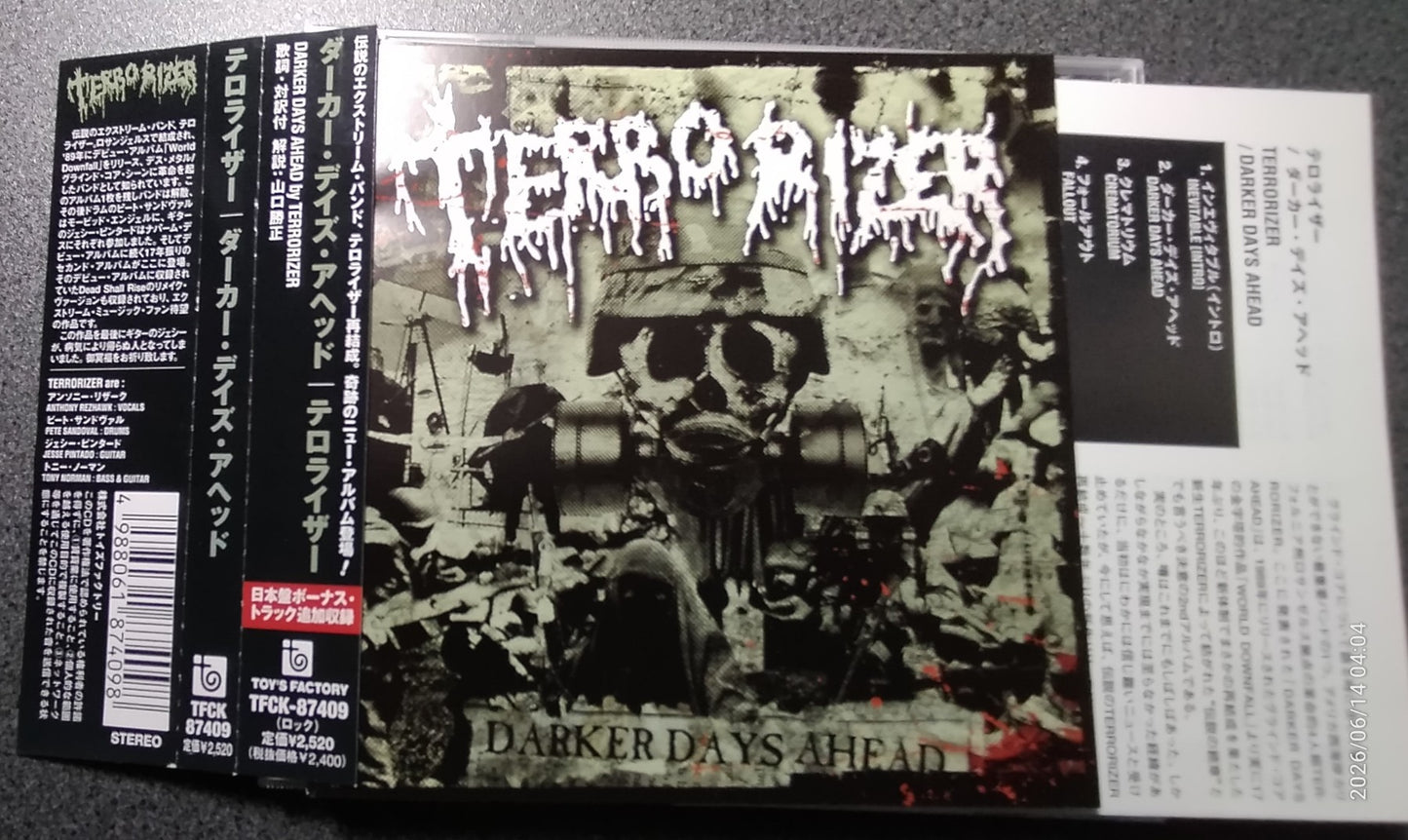 ★TERRORIZER / Darker Days Ahead【B,国内盤,中古,TFCK87409】